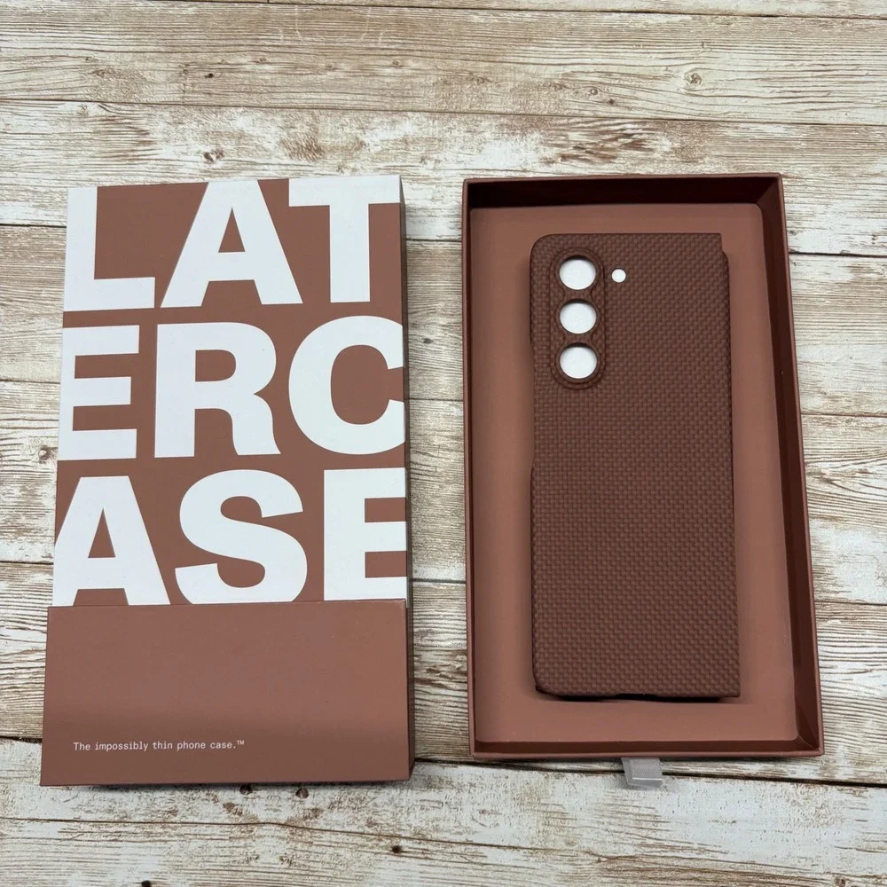 Latercase‎ for Samsung Galaxy Z Fold 5 Coffee Impossibly Thin New open Box